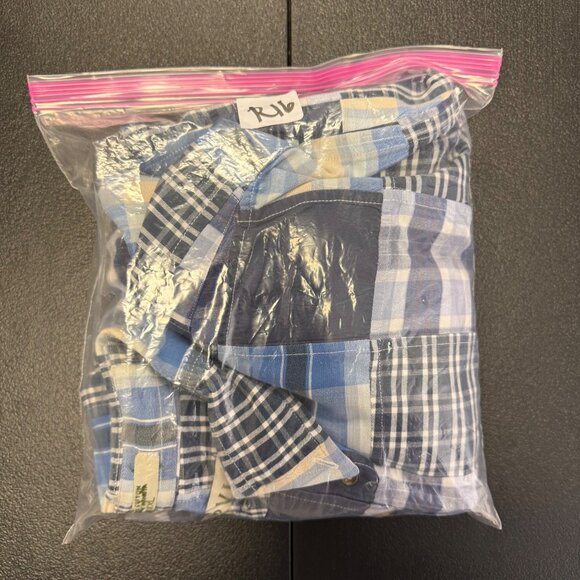 Orvis Sporting Traditions Mens XXL Patchwork Plaid Short Sleeve Button-Up Shirt - Picture 9 of 10